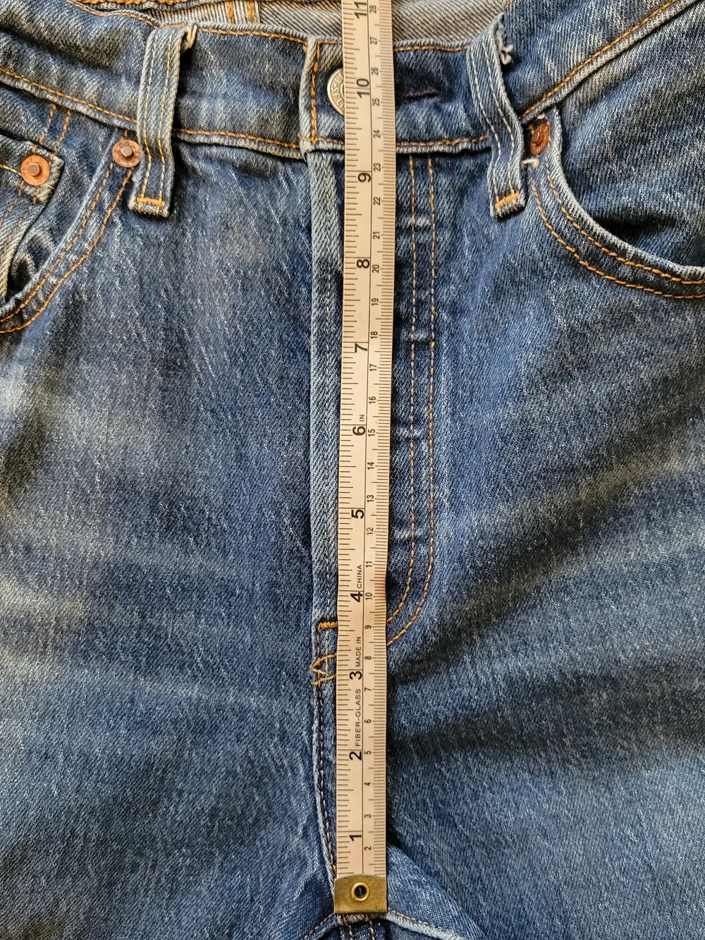 Levi’s 501 Original Fit Jeans – High Rise Cropped Straight Leg – Med Wash – W27 - Picture 10 of 10